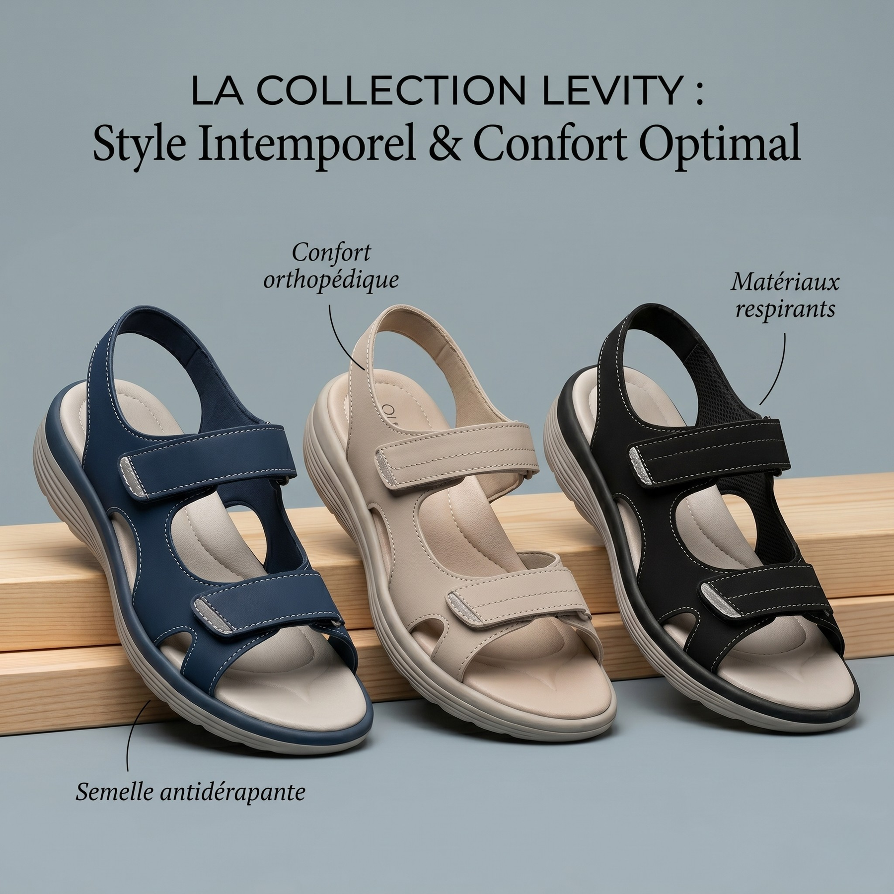 Sophie | Sandales Confort Ajustables