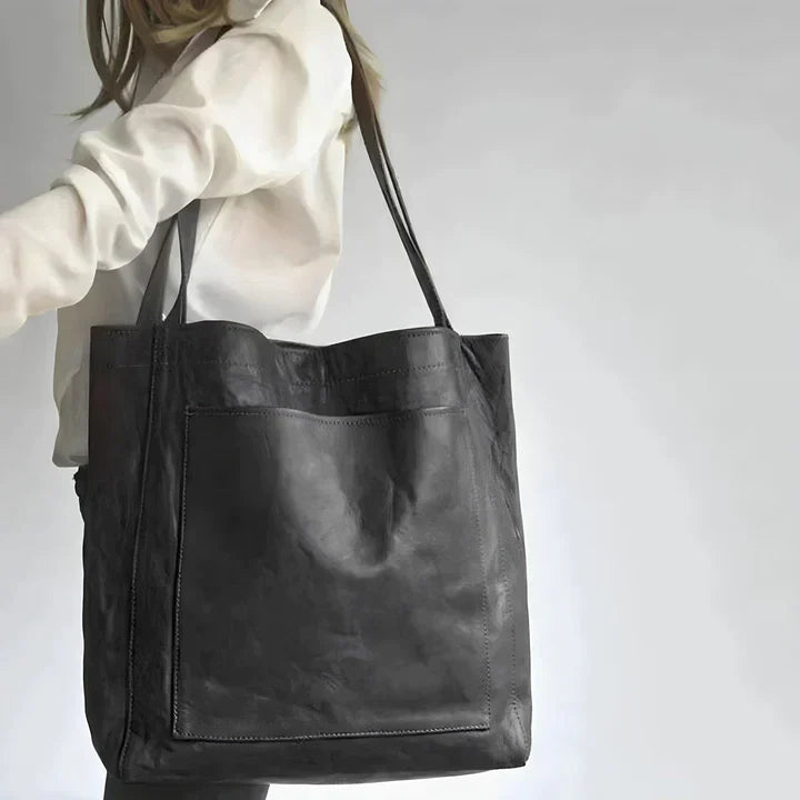 Charlotte | Sac Cabas Cuir Vintage Authentique