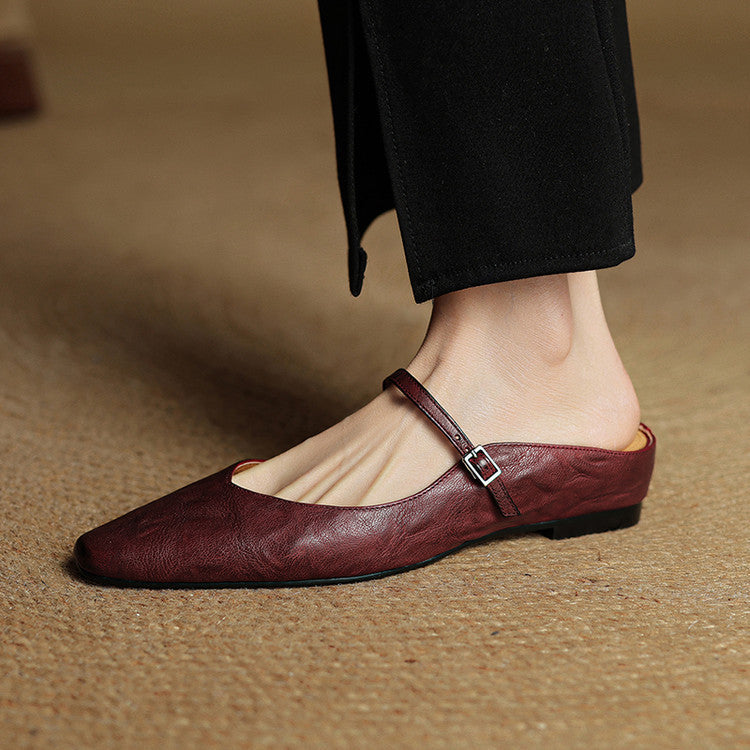 Solange | Mules Babies en Cuir Souple