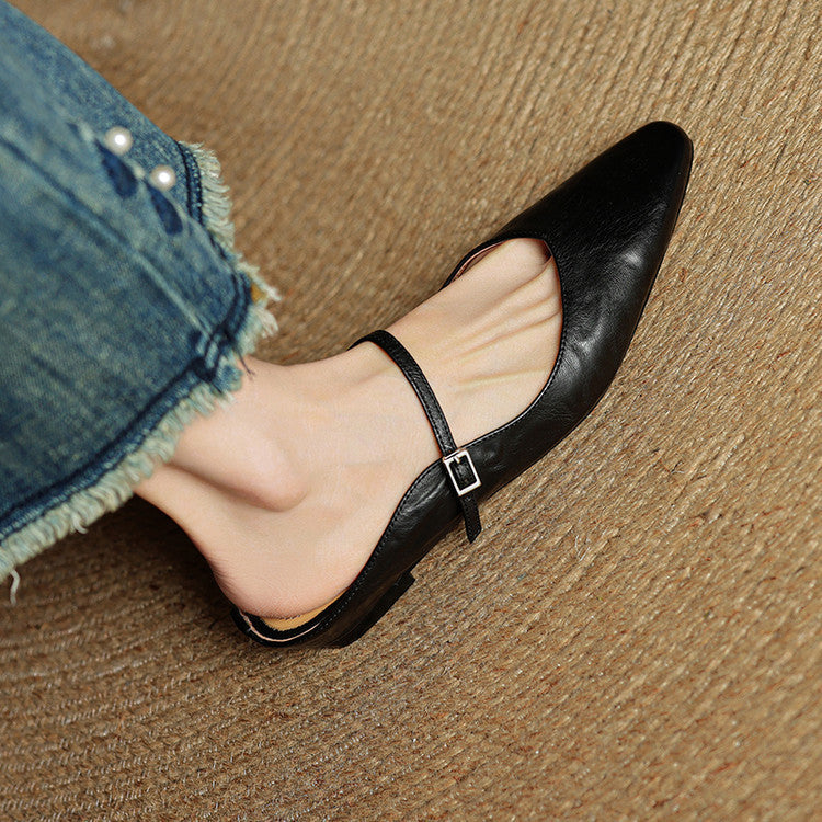 Solange | Mules Babies en Cuir Souple
