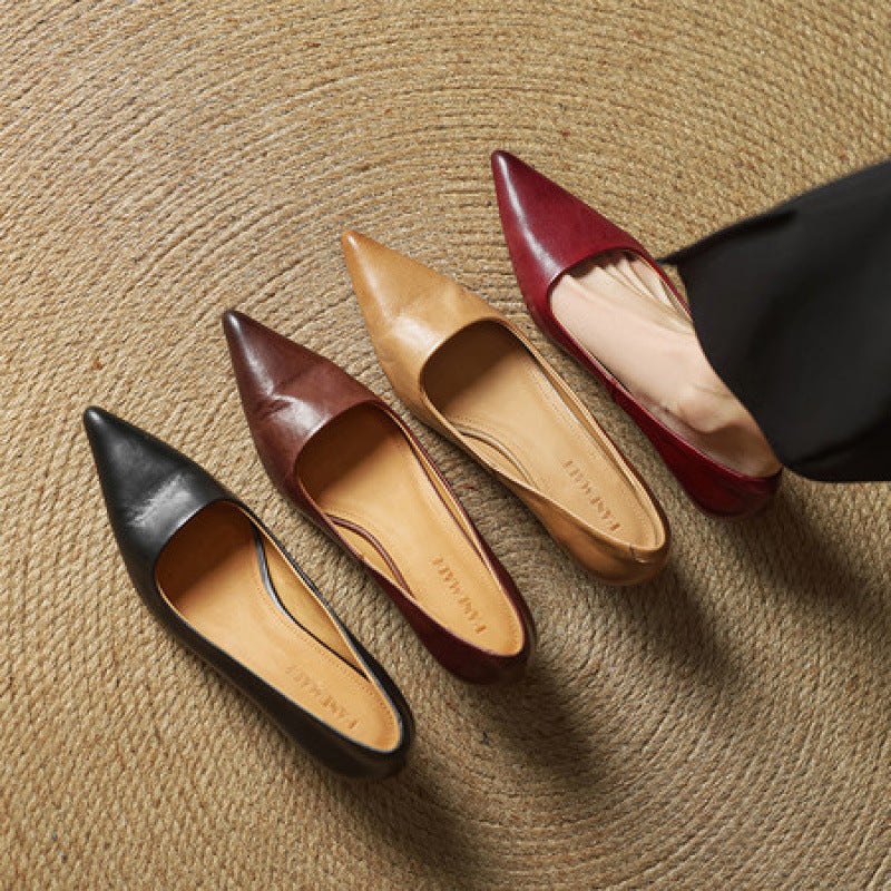 Charlotte | Escarpins Pointus Petit Talon