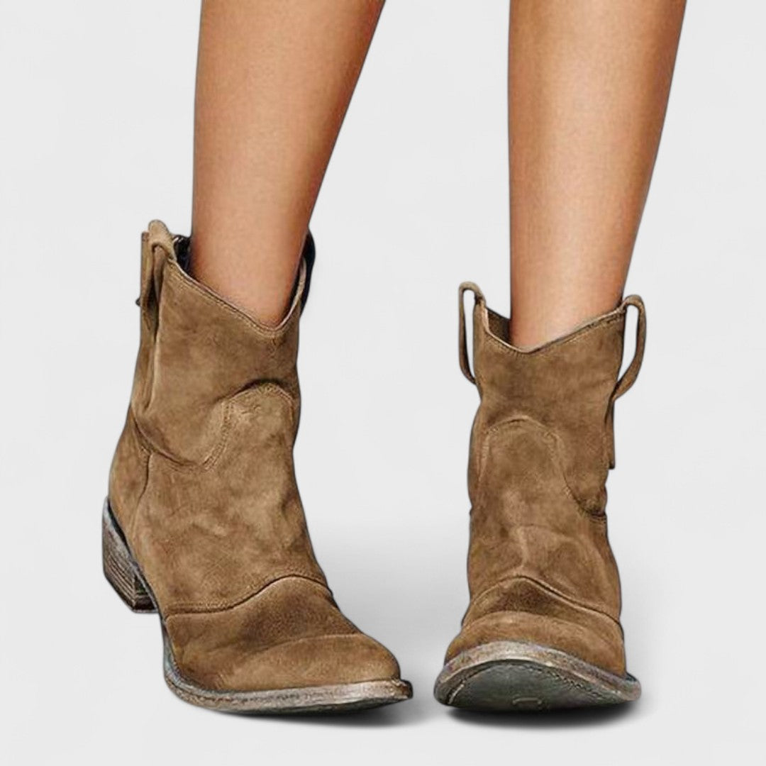 Daphné | Bottines Western Suédées