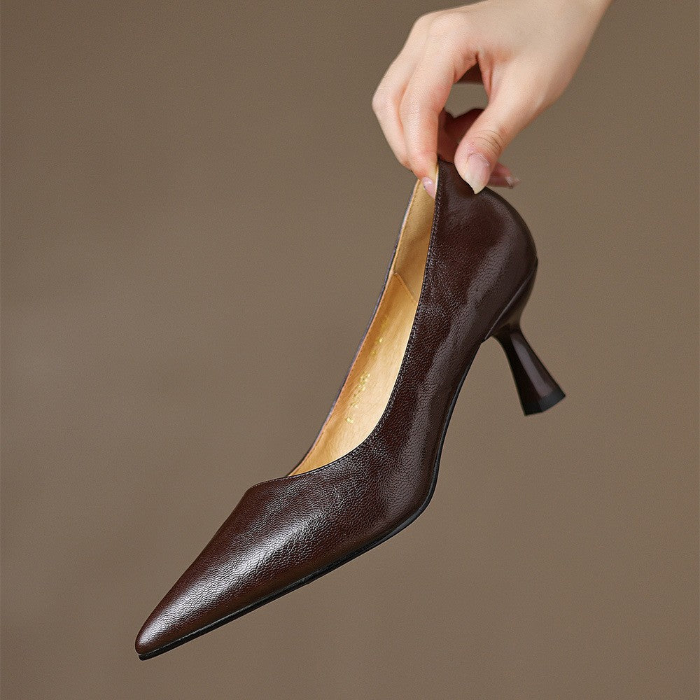 Lucie | Escarpins Fins en Cuir