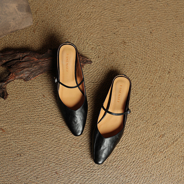 Solange | Mules Babies en Cuir Souple
