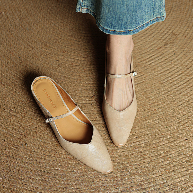 Solange | Mules Babies en Cuir Souple