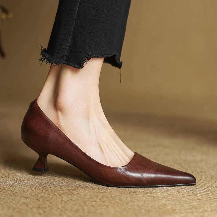 Charlotte | Escarpins Pointus Petit Talon
