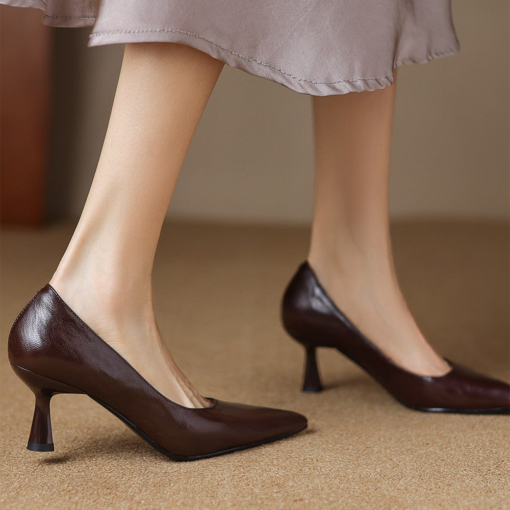 Lucie | Escarpins Fins en Cuir