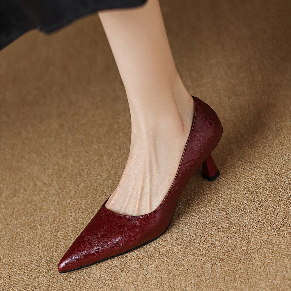 Lucie | Escarpins Fins en Cuir