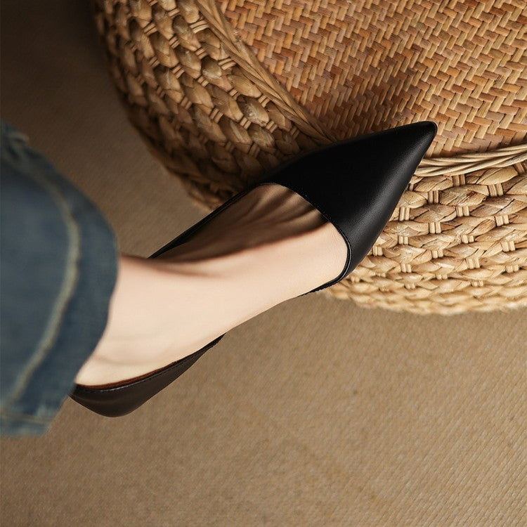 Manon | Escarpins Kitten Heel en Cuir