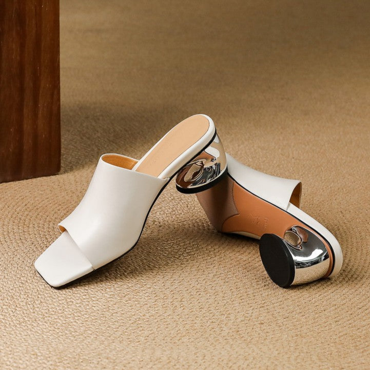 Odile | Mules à Talon Sculpté