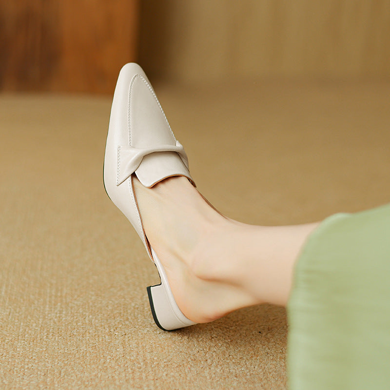 Béatrice | Mules Pointues en Cuir