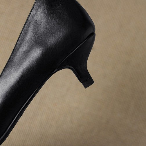 Manon | Escarpins Kitten Heel en Cuir