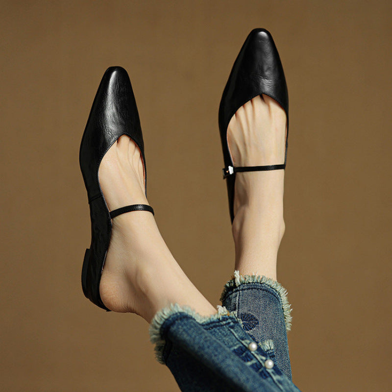 Solange | Mules Babies en Cuir Souple