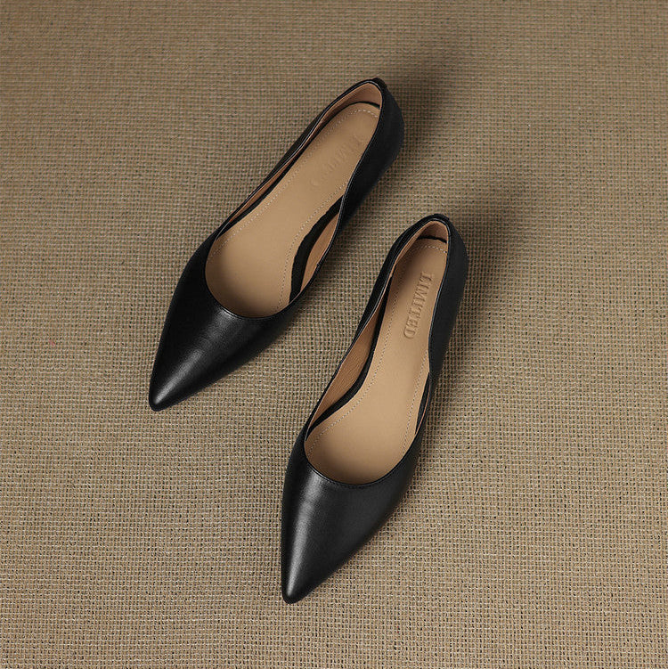 Marie | Ballerines Pointues en Cuir