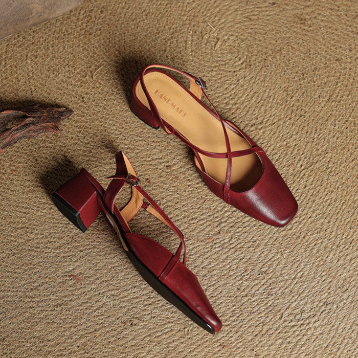 Chloé | Escarpins Slingback à Brides Croisées