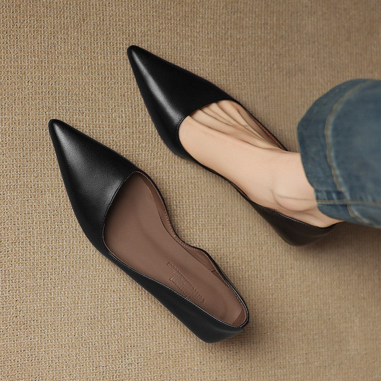 Manon | Escarpins Kitten Heel en Cuir