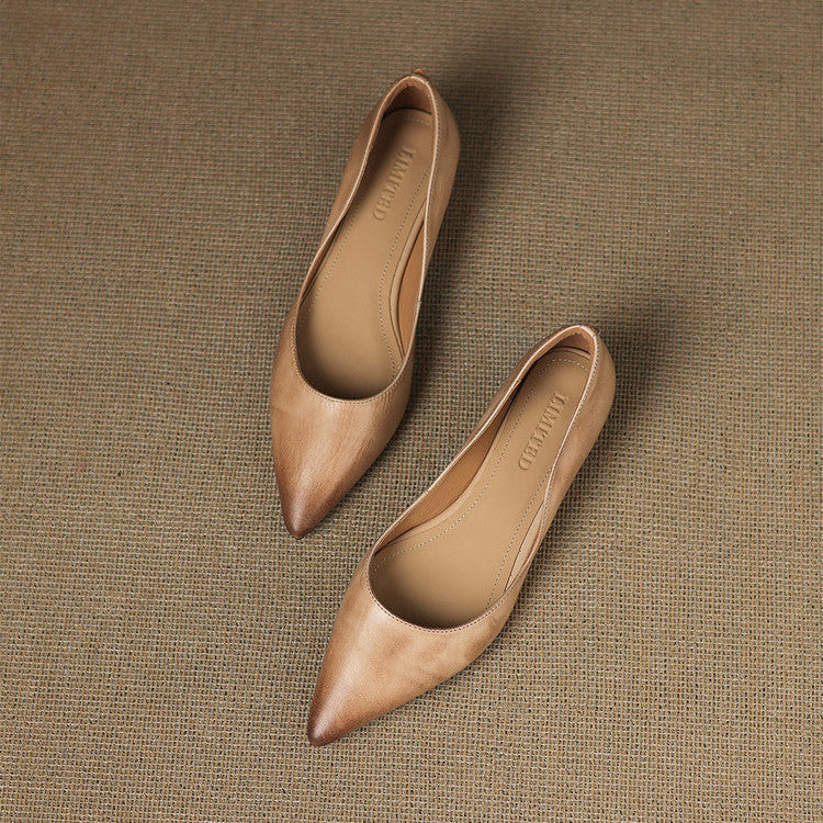Marie | Ballerines Pointues en Cuir