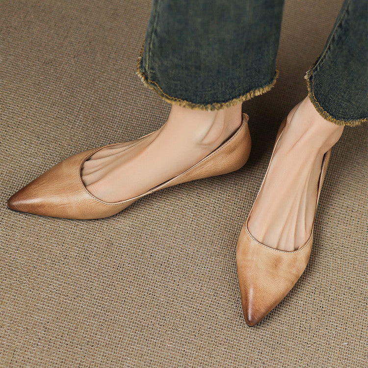 Marie | Ballerines Pointues en Cuir