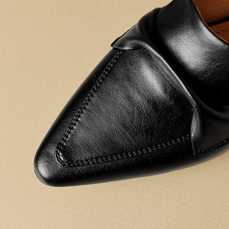 Béatrice | Mules Pointues en Cuir