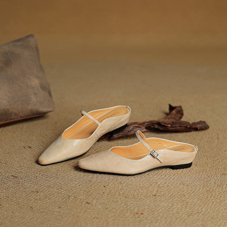 Solange | Mules Babies en Cuir Souple