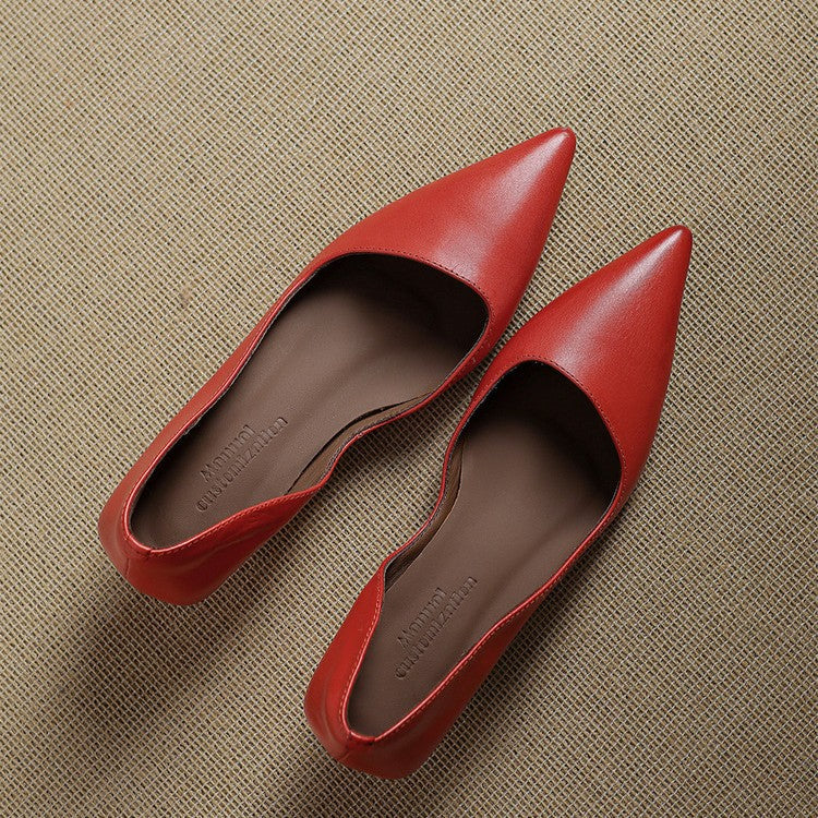 Manon | Escarpins Kitten Heel en Cuir