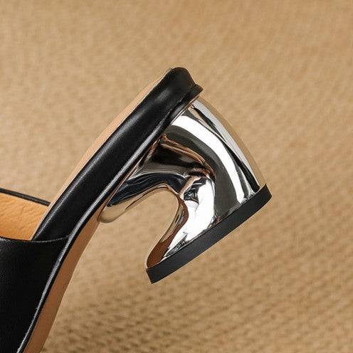 Odile | Mules à Talon Sculpté