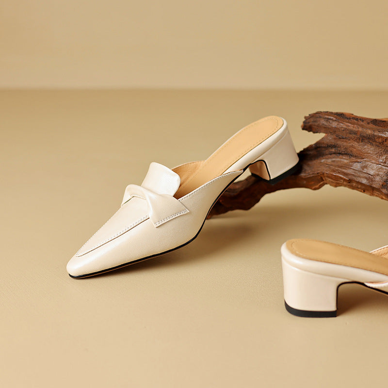 Béatrice | Mules Pointues en Cuir