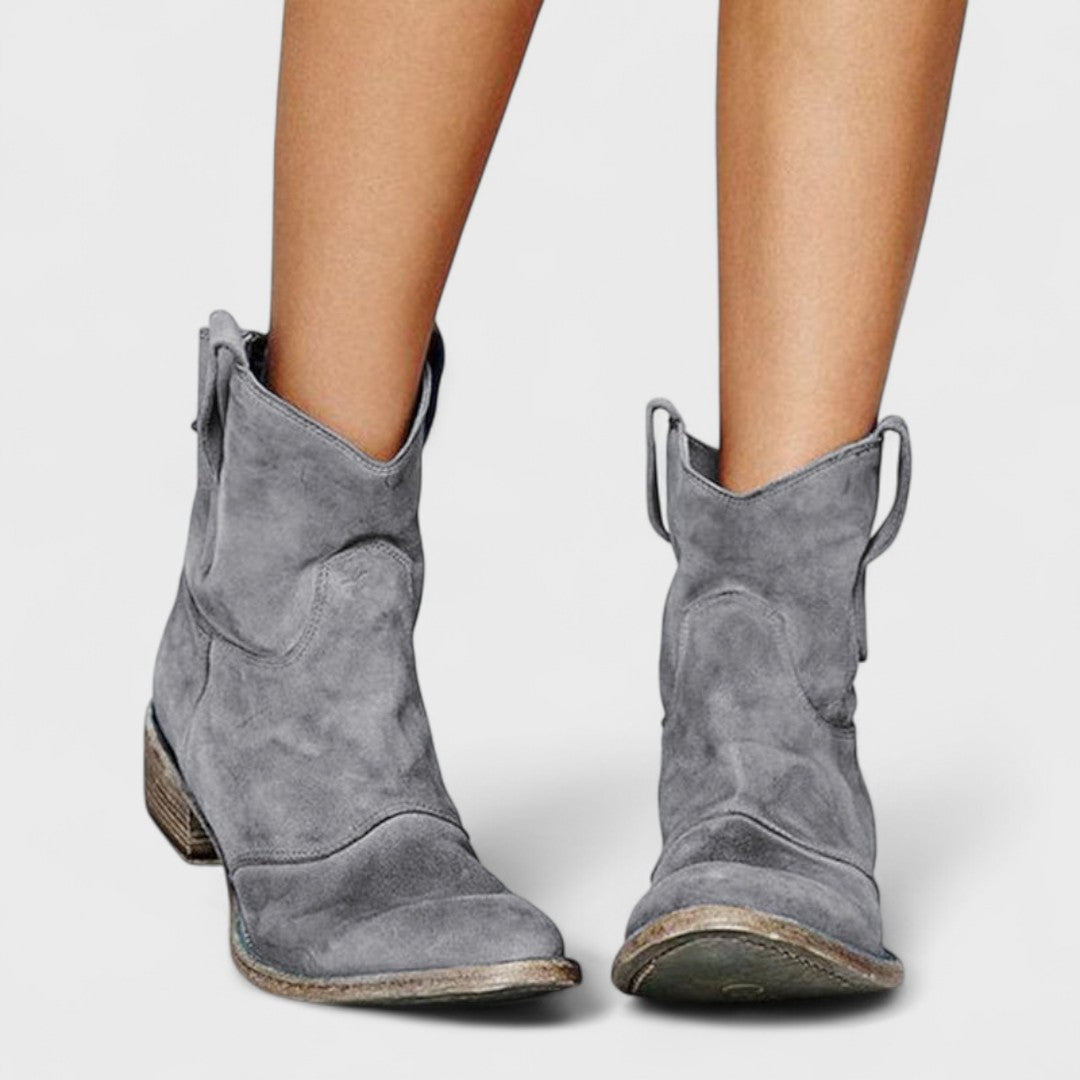 Daphné | Bottines Western Suédées