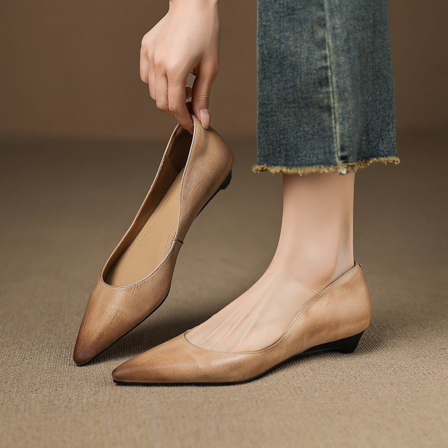 Marie | Ballerines Pointues en Cuir