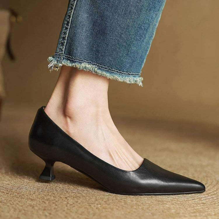 Charlotte | Escarpins Pointus Petit Talon