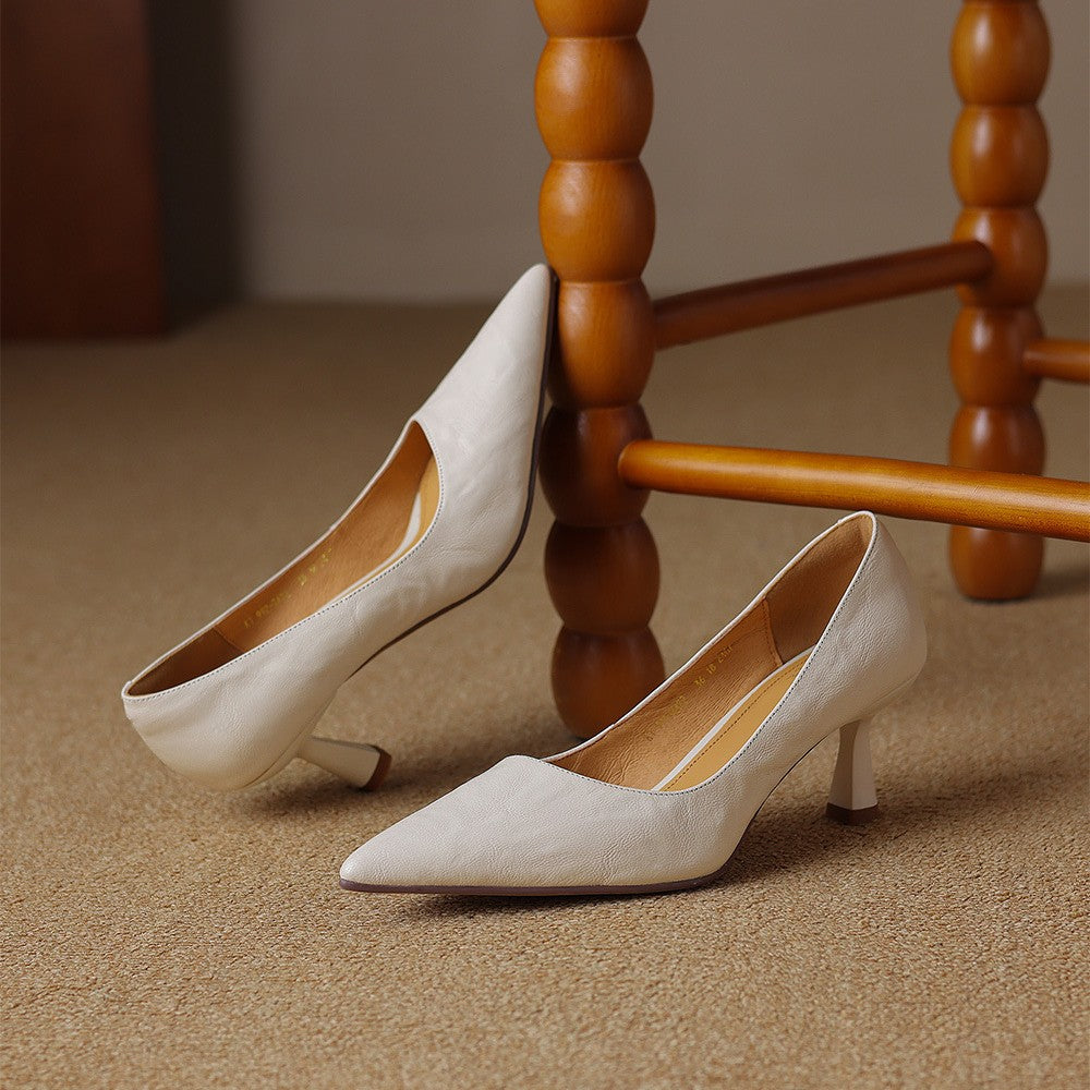 Lucie | Escarpins Fins en Cuir