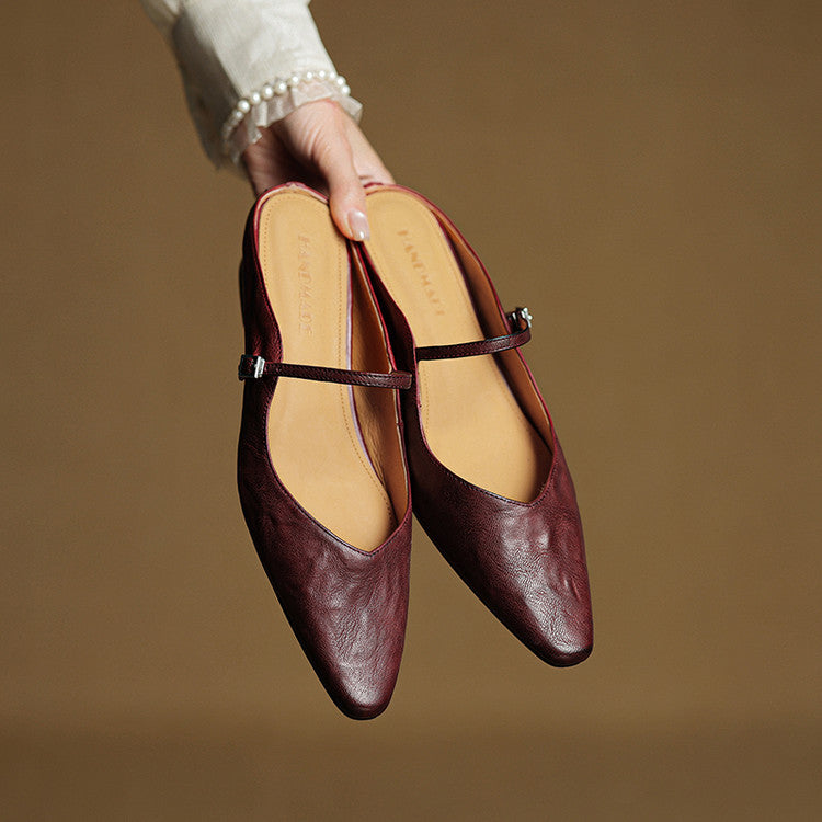 Solange | Mules Babies en Cuir Souple