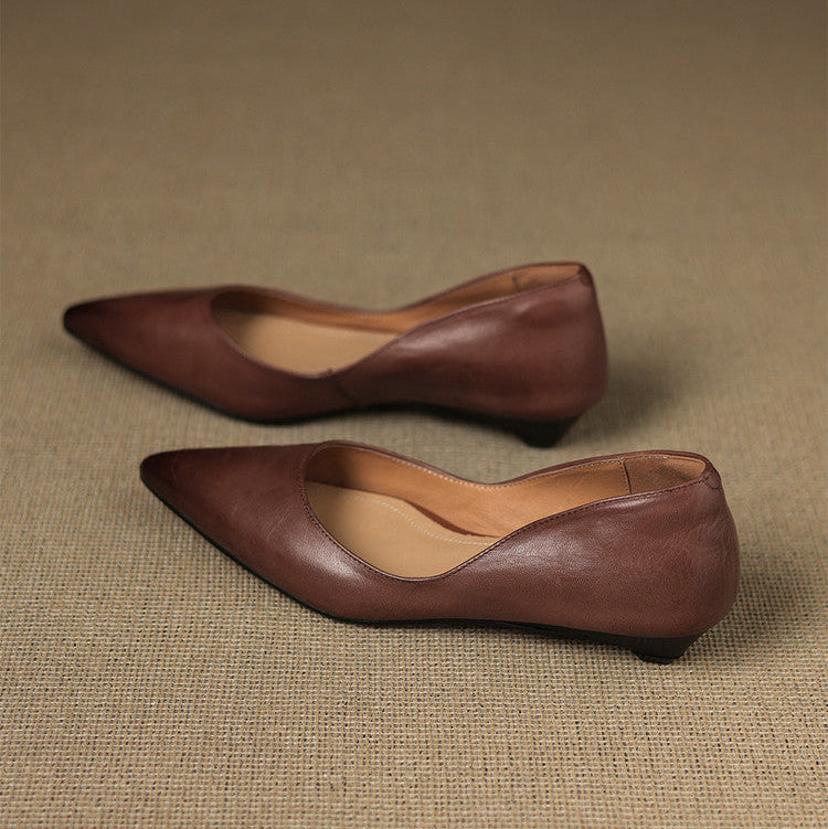 Marie | Ballerines Pointues en Cuir