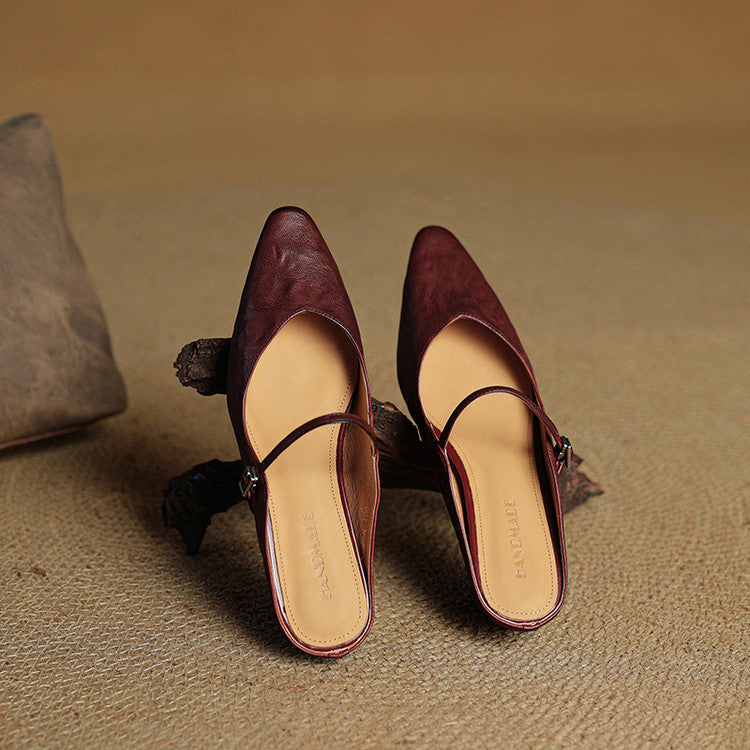 Solange | Mules Babies en Cuir Souple