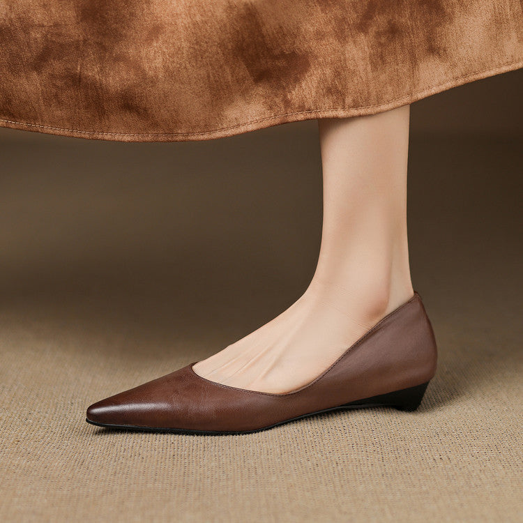 Marie | Ballerines Pointues en Cuir