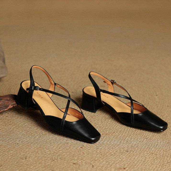 Chloé | Escarpins Slingback à Brides Croisées
