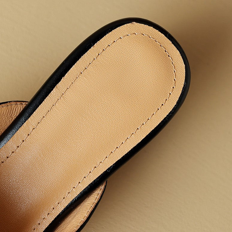 Béatrice | Mules Pointues en Cuir