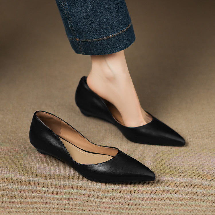 Marie | Ballerines Pointues en Cuir