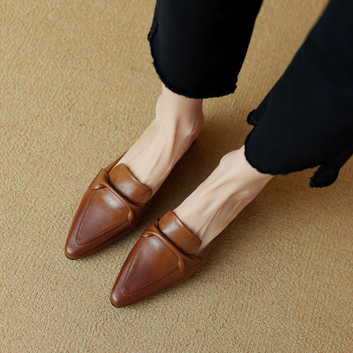 Béatrice | Mules Pointues en Cuir