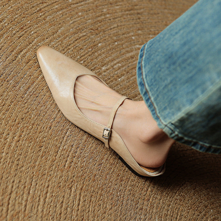 Solange | Mules Babies en Cuir Souple