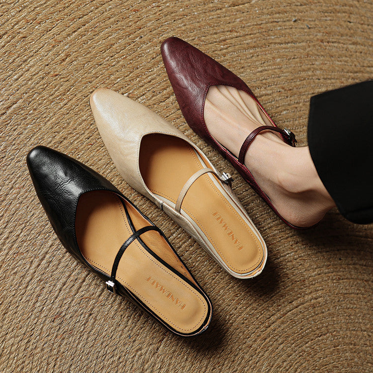 Solange | Mules Babies en Cuir Souple