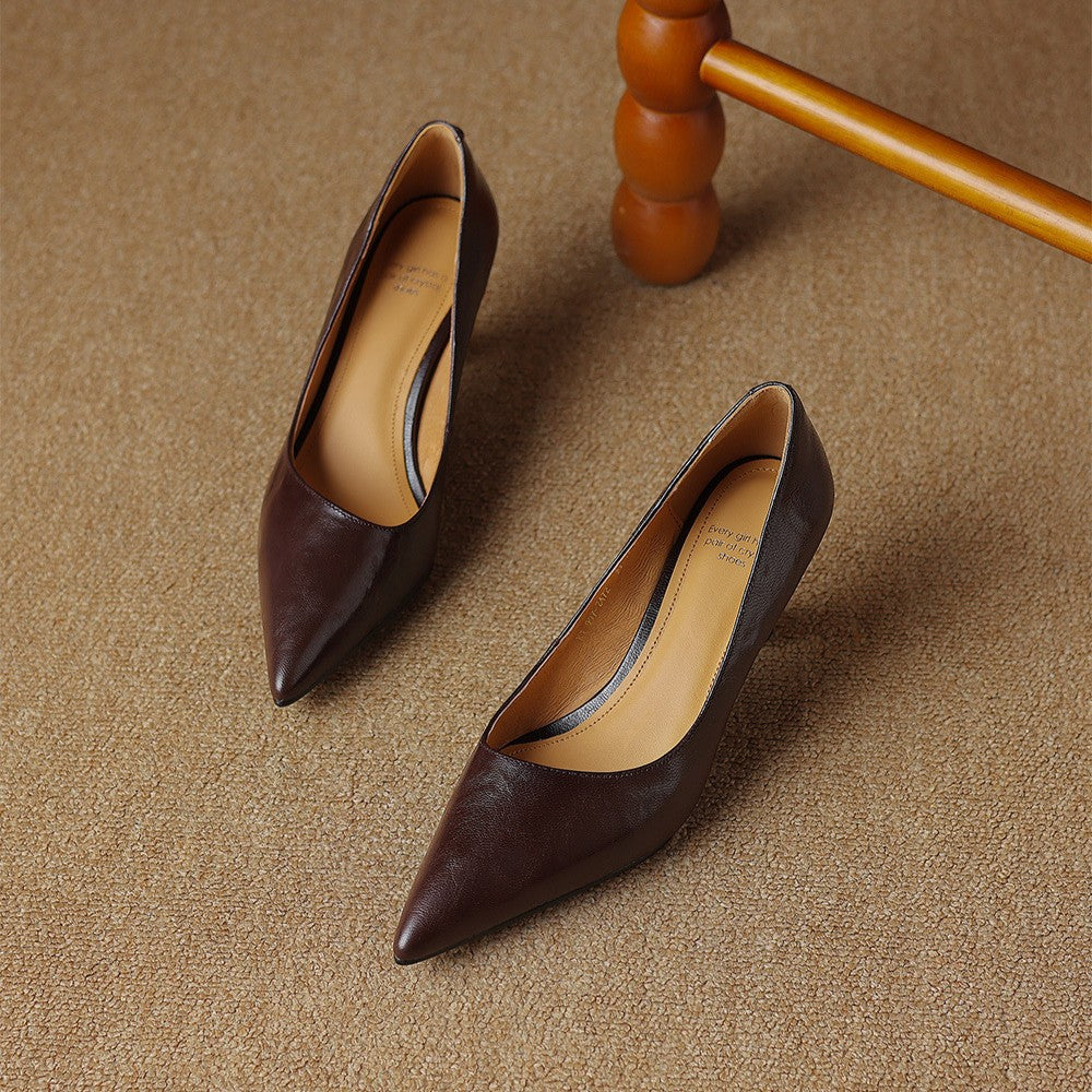 Lucie | Escarpins Fins en Cuir
