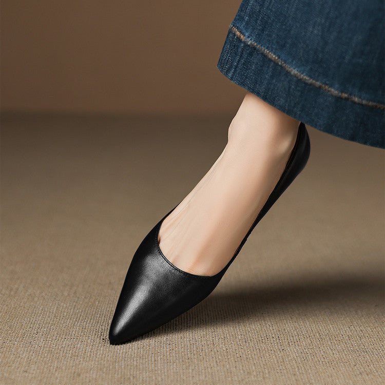 Marie | Ballerines Pointues en Cuir