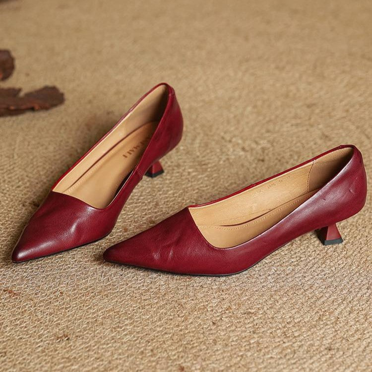 Charlotte | Escarpins Pointus Petit Talon