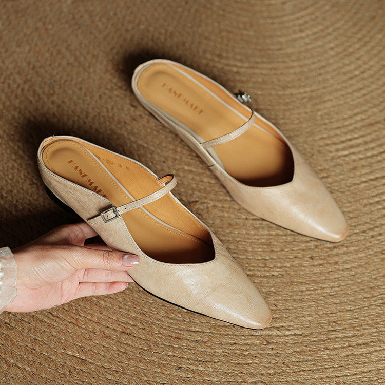 Solange | Mules Babies en Cuir Souple