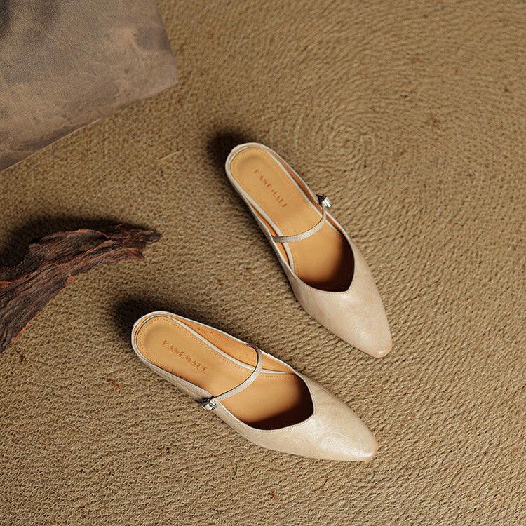 Solange | Mules Babies en Cuir Souple