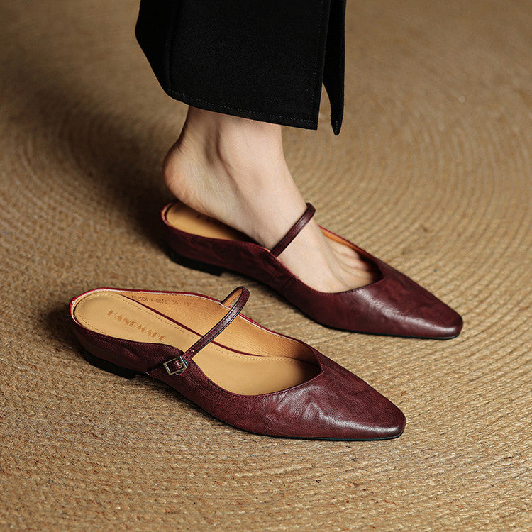 Solange | Mules Babies en Cuir Souple