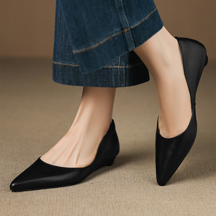 Marie | Ballerines Pointues en Cuir