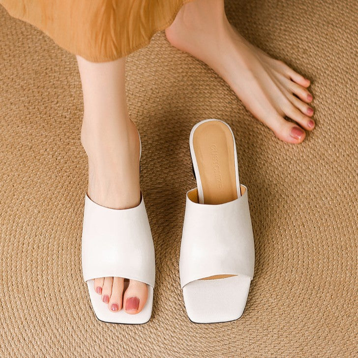 Odile | Mules à Talon Sculpté