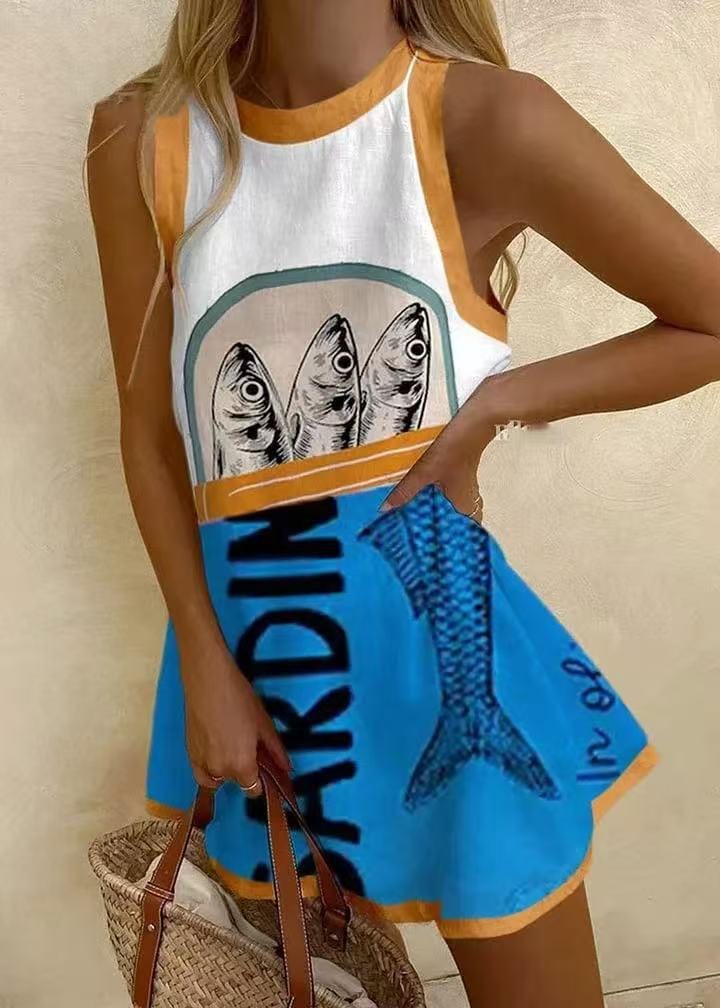 Sardine | Robe Graphique Humoristique